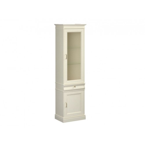 Пенал со стеклом, Сиена (595*406*2100) Береза бежевая Пенал со стеклом, Сиена (595*406*2100) Береза бежевая