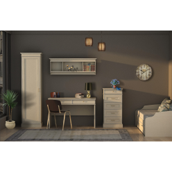 Комод высокий, Сиена (550*469*1097) Береза бежевая