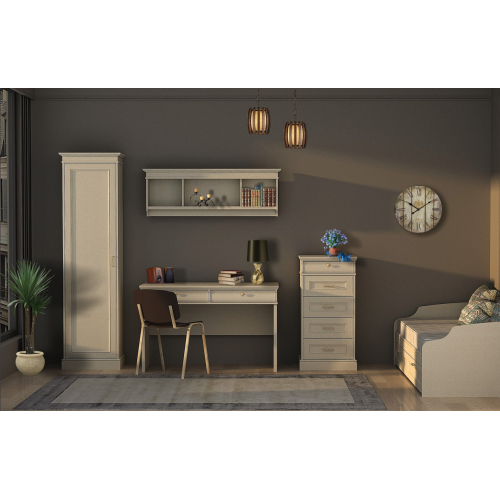 Комод высокий, Сиена (550*469*1097) Береза бежевая Комод высокий, Сиена (550*469*1097) Береза бежевая