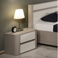 Тумба прикроватная, Лацио (554*398*396) Серый камень